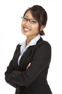 businesswoman forget the competition
